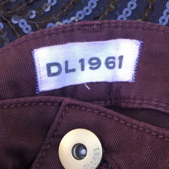 EUC DL1961 Jeans XTWILL Margaux Instasculpt Ankle Skinny Color Sangria size 25 - Picture 9 of 9